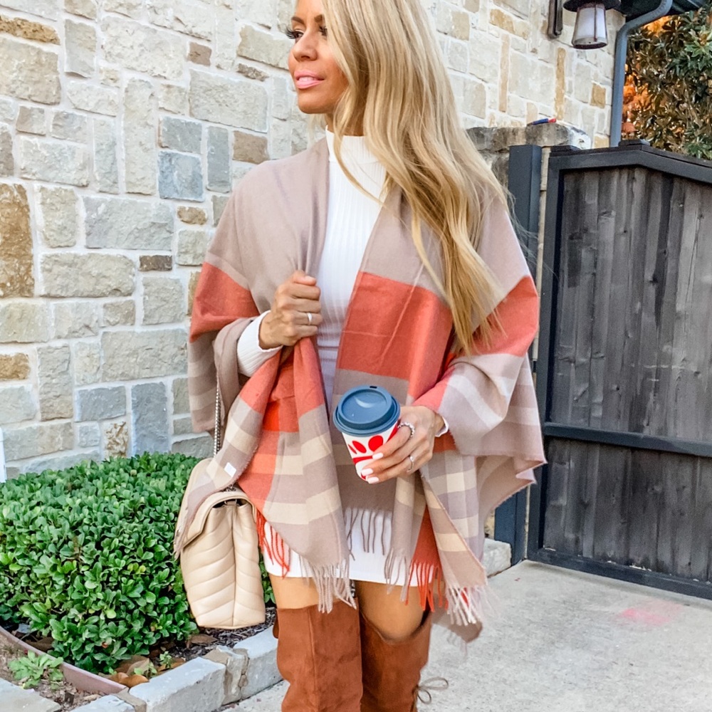 Stripes Shawl Ruana Wrap reboso cardigan Poncho